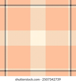 Leeres Vektormuster Tartan, Festivaltextur Stoff kariert. Anpassen nahtlose Textil-Hintergrund-Check in Orange und Kornseide Farben Palette.