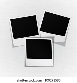 Empty vector realistic photo stickers.