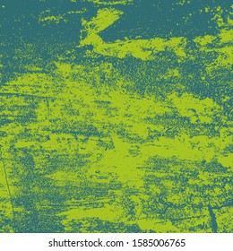 Empty vintage grunge color square background, Distress green retro aged texture for your design. EPS10 vector illustration