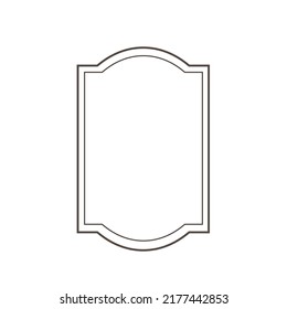 Leere Vintage-Etiketten. Etiketten von Retro-Fahrzeugen. Vintage-Flaschenetiketten. Vintage Klassik Label Aufkleber Rahmen. Design-Elemente für Logos und Banner. Rahmen. 