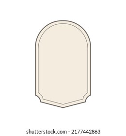 Empty vintage labels. Retro craft labels. vintage bottle labels. Vintage classic label stickers frame. Logo and banner design elements. Frame border. 