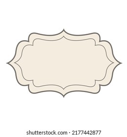 Etiquetas vintage vacías. Etiquetas de artesanía retro. etiquetas botellas vintage. Marco clásico vintage de etiquetas. Elementos de diseño de logotipos y pancartas. Borde de marco. 