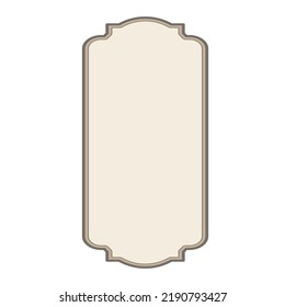 Empty vintage labels. Retro craft labels. vintage bottle labels. Vintage classic label stickers frame. Logo and banner design elements