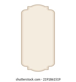 Empty vintage labels. Retro craft labels. vintage bottle labels. Vintage classic label stickers frame. Logo and banner design elements