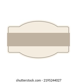 Empty vintage labels. Retro craft labels. vintage bottle labels. Vintage classic label stickers frame. Logo and banner design elements