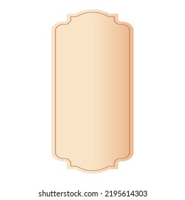 Empty vintage labels vector. Retro craft labels. vintage bottle labels. Vintage classic label stickers frame. Logo and banner design elements