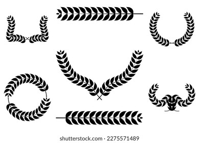 Diseño vectorial de etiquetas de hojas vintage vacías.
