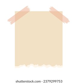 empty vintage sticker note paper