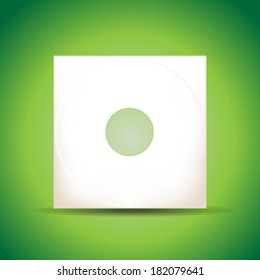 Empty vinyl cover, illustration