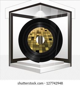 empty vinyl into a storefront to place your concept. vector design