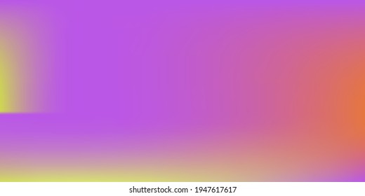 Empty Vivid Violet Modern Design Backdrop. Neon Yellow Pastel Trendy Background. Bright Rainbow Purple Gradient Mesh Screens Illustration. Green Pink Blank Watercolor Colorful Blurred Texture.