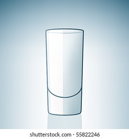 Empty Vodka Shoot Glass