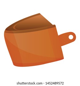 Empty wallet icon. Cartoon of empty wallet vector icon for web design isolated on white background
