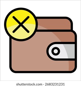 Elemento Ícone De Wallet Vazio Para Design
