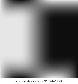 Empty Watercolor Vector Trendy Gradient Background. Metallic Silver Aluminium Digital Blurry Background. Minimal Grey Dark Liquid Smooth Surface. Black Monochrome Smooth Watercolor Gradient Mesh.