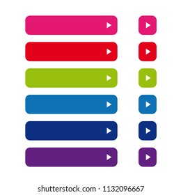 Empty web button set vector