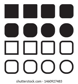 Empty web button set vector