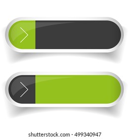 Empty Web Button Set Vector