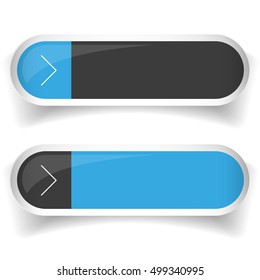 Empty Web Button set vector