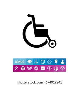 Empty Wheelchair Icon