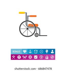 Empty wheelchair icon