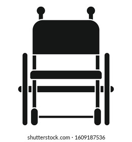 Empty wheelchair icon. Simple illustration of empty wheelchair vector icon for web design isolated on white background