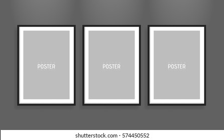 Empty white A4 sized vector paper frame mockup. Show your flyers, brochures, headlines etc with this highly detailed realistic design template element.
