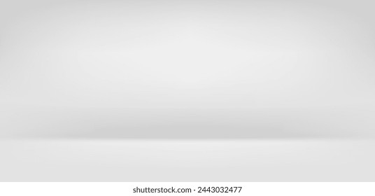 Habitación blanca y luminosa vacía. maqueta de producto vectorial 3d