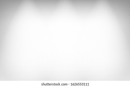 Empty White and Gray Lighted Wall