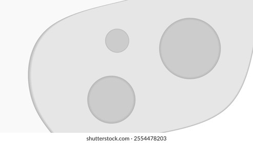 Empty White Paper Cut for presentation and advertising Background