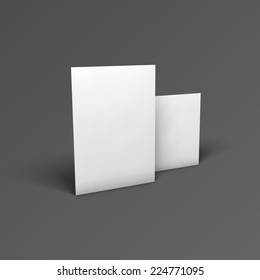 Empty white paper sheets. Vector Illustration EPS10.