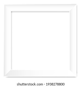 Empty white picture frame.  3d vector background. white frames for banner design. Stock image. EPS 10.