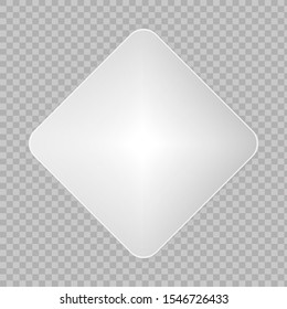Empty white  plate. Vector