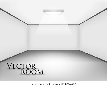 Empty white room for your interior design