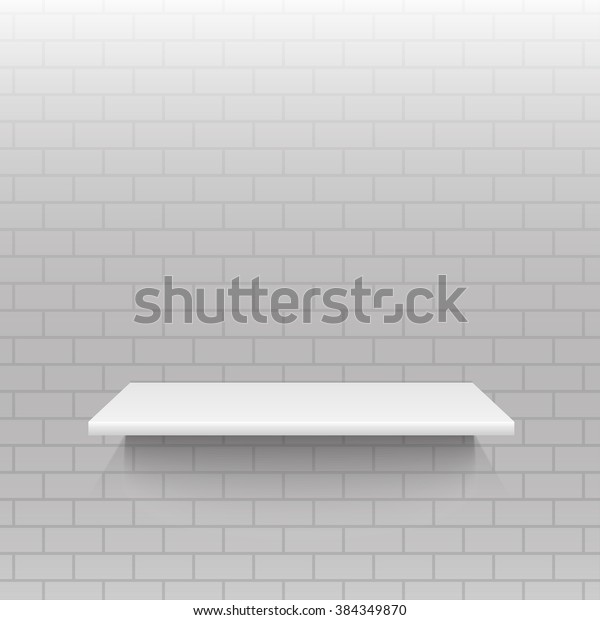 Empty White Shop One Shelf Retail Backgrounds Textures