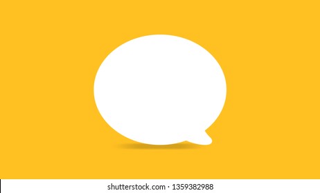 empty white speech bubbles single for ad, comic speech bubbles doodle or sticker dialog, price tag balloon speech single, bubbles speech on orange background for banner advertising sale copy space