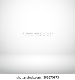 empty white studio background