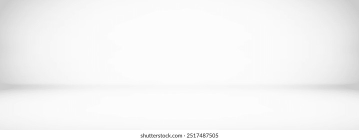 Empty white studio background. Design for displaying product.