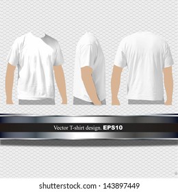 empty white t shirt design