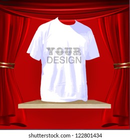 Empty white t shirt to place your design.