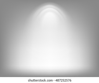 empty white wall with halogen lamps