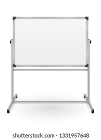 empty whiteboard magnetic marker for presentations training and education stock vector illustration isolated on white background
