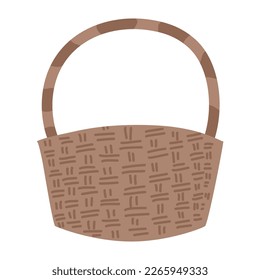 
Empty wicker picnic baskets illustration