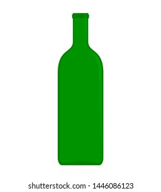 Empty wine bottle icon. Simple vector illustartion isolated on white background.