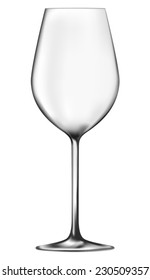 Empty wine glass