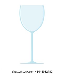 Empty wine glass icon. Simple vector illustration isolated on white background.