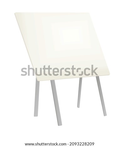 Empty wooden artboard. vector illustration