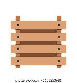Esvaziar a lata de composto de madeira. Recipiente para compostagem de resíduos orgânicos. Equipamento ecológico para resíduos zero. Ilustração vetorial.