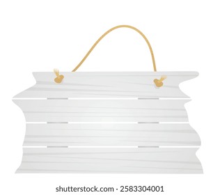Empty wooden sign. vector illustration
