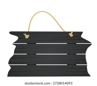 Sinal de madeira vazio. ilustração vetorial	